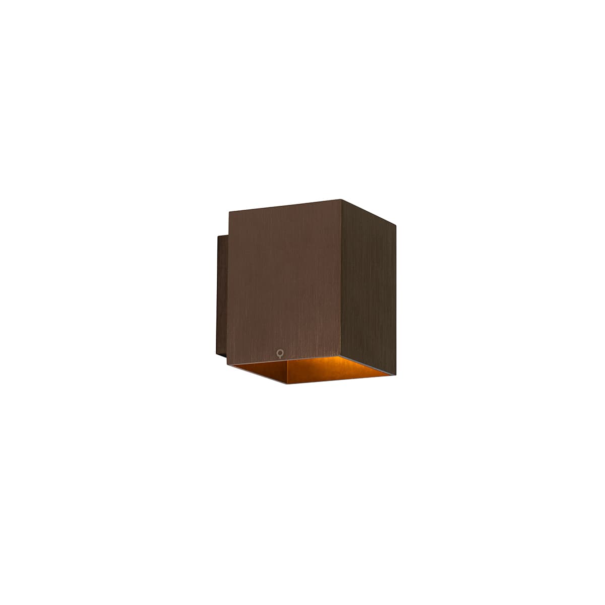 Moderná nástenná lampa tmavo bronzová štvorcová - Sola 1