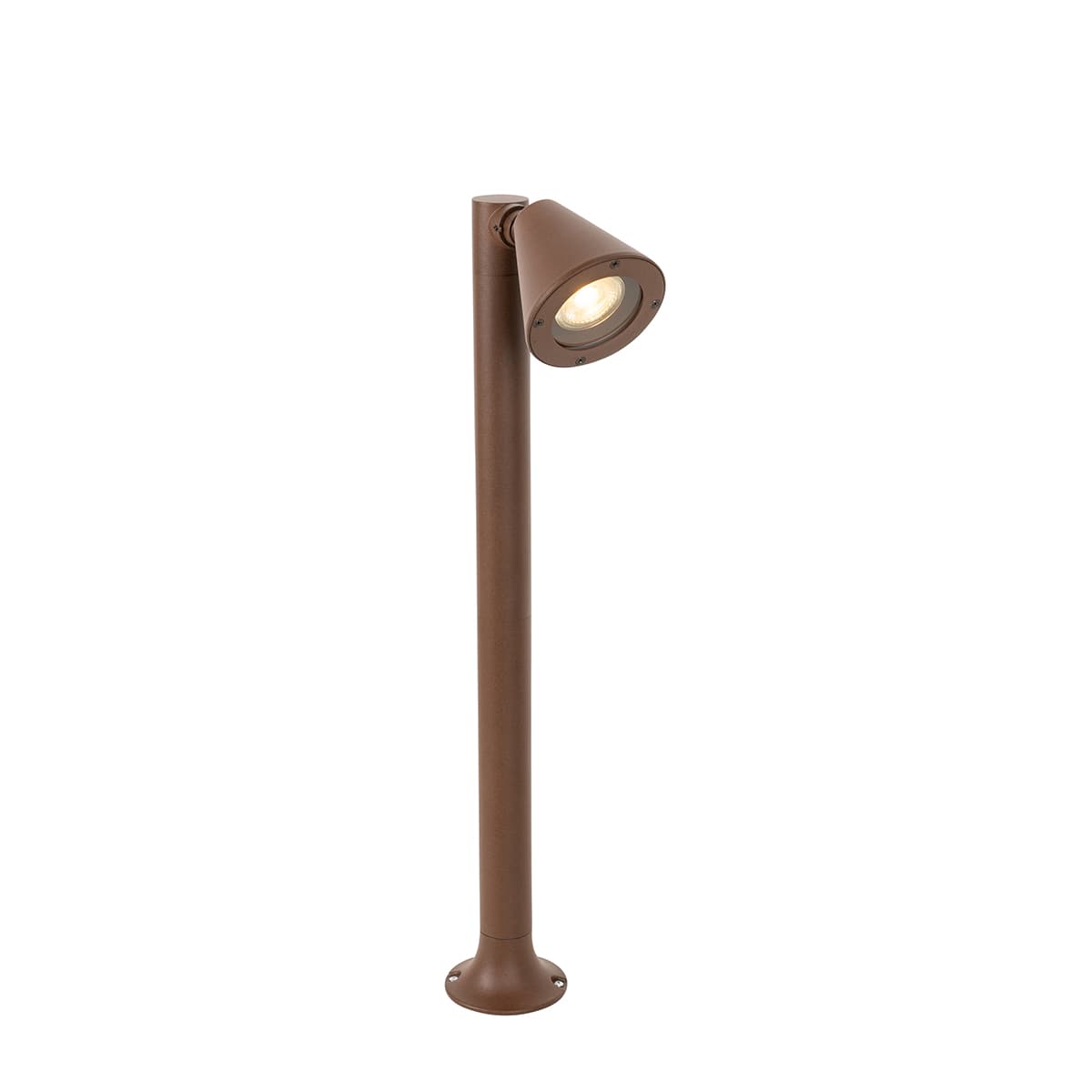 Moderný vonkajší stĺp hrdzavohnedý 60 cm IP44 nastaviteľný - Ciara 1