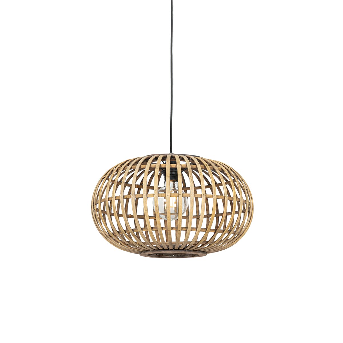 Orientálne závesné svietidlo bambus 44 cm - Amira 1