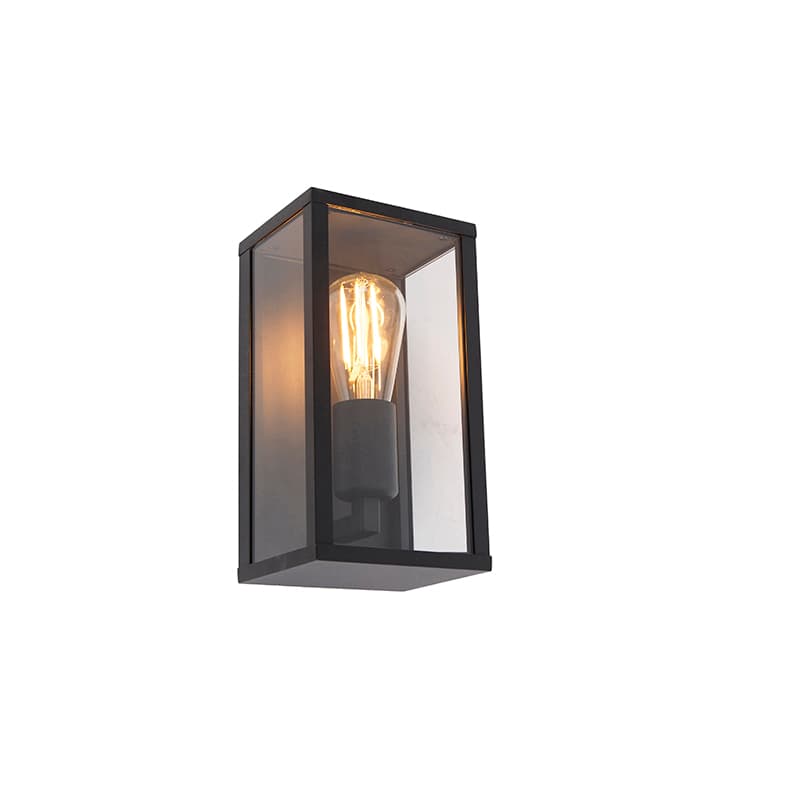Inteligentné nástenné svietidlo čierne 26 cm IP44 vr. WiFi ST64 - Charlois