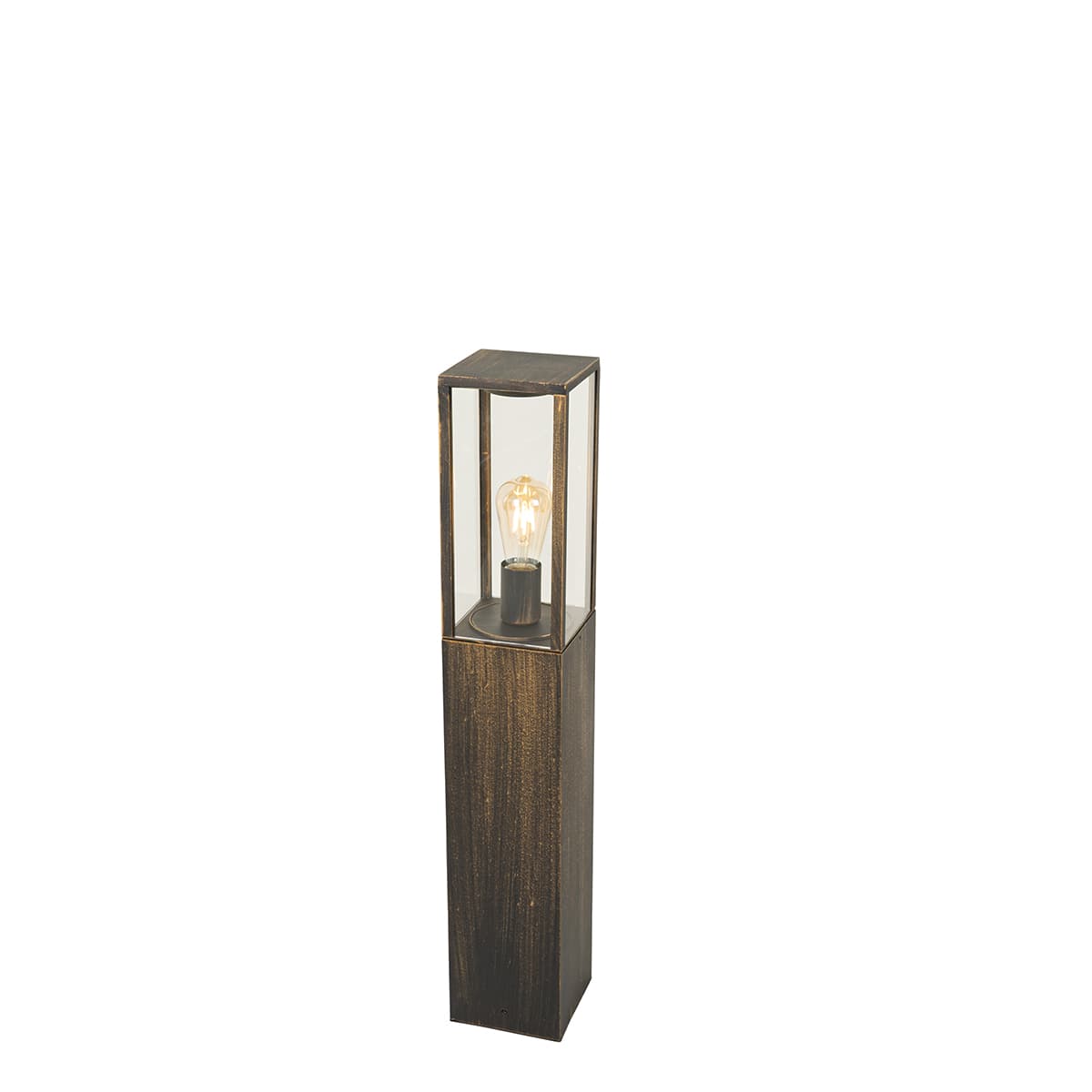 Vintage záhradná stojaca lampa starožitné zlato 80 cm IP44 - Charlois