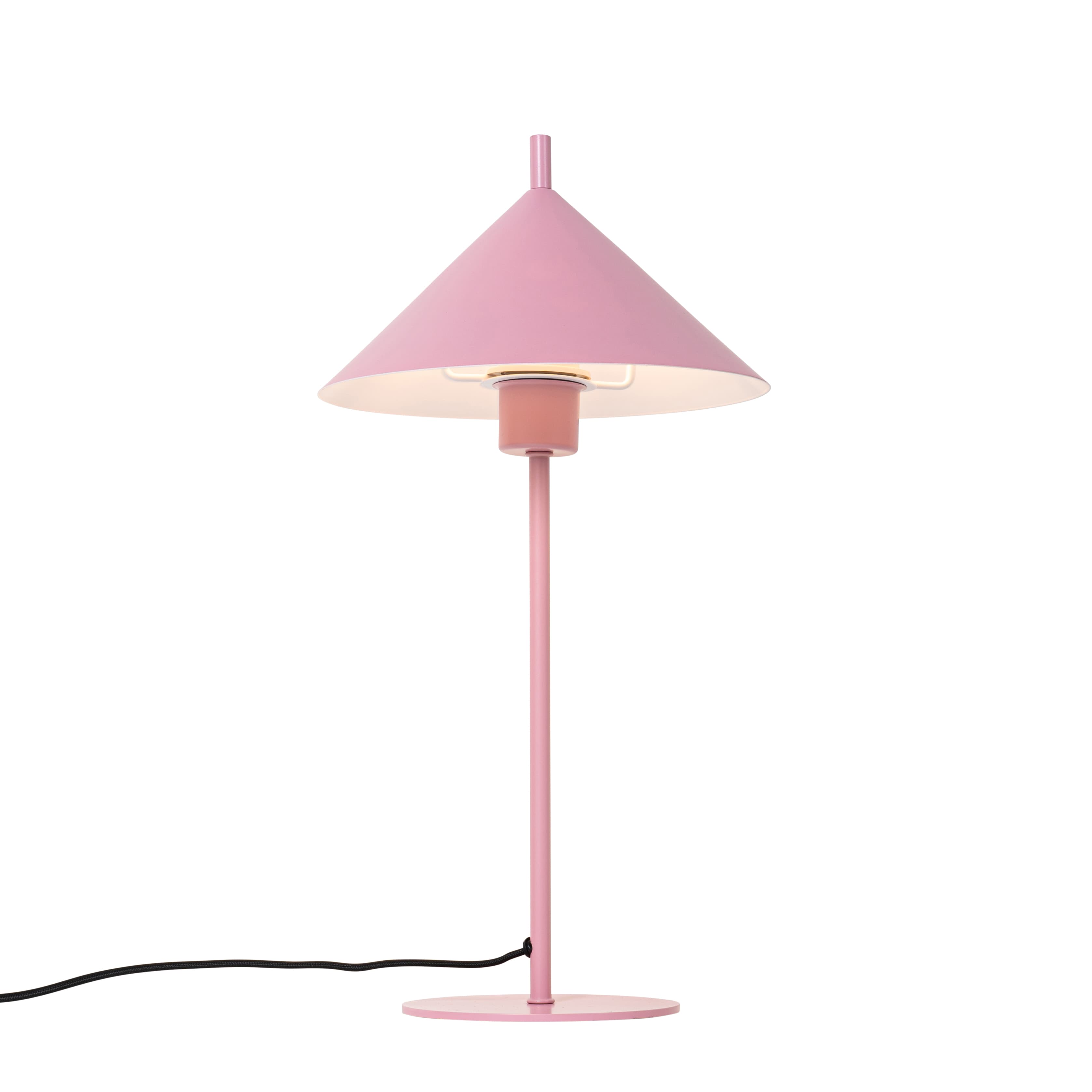 Dizajnová stolová lampa ružová - Triangolo 1