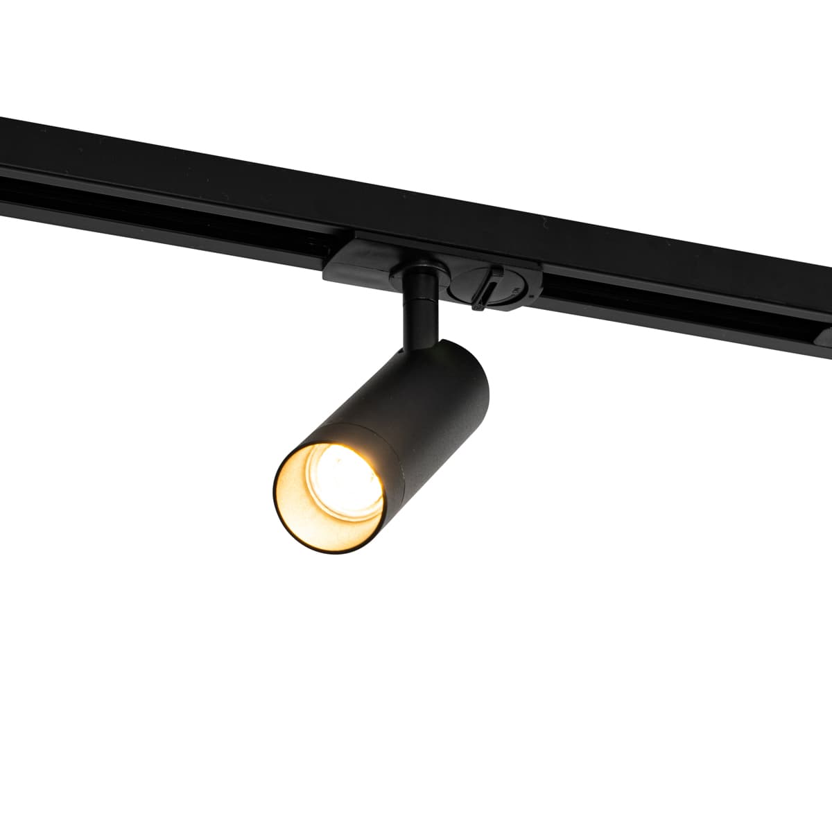 Moderný koľajnicový systém s 5 bodovými svetlami čierny 1-fázový GU10 35mm - Iconic Jeana Luxe