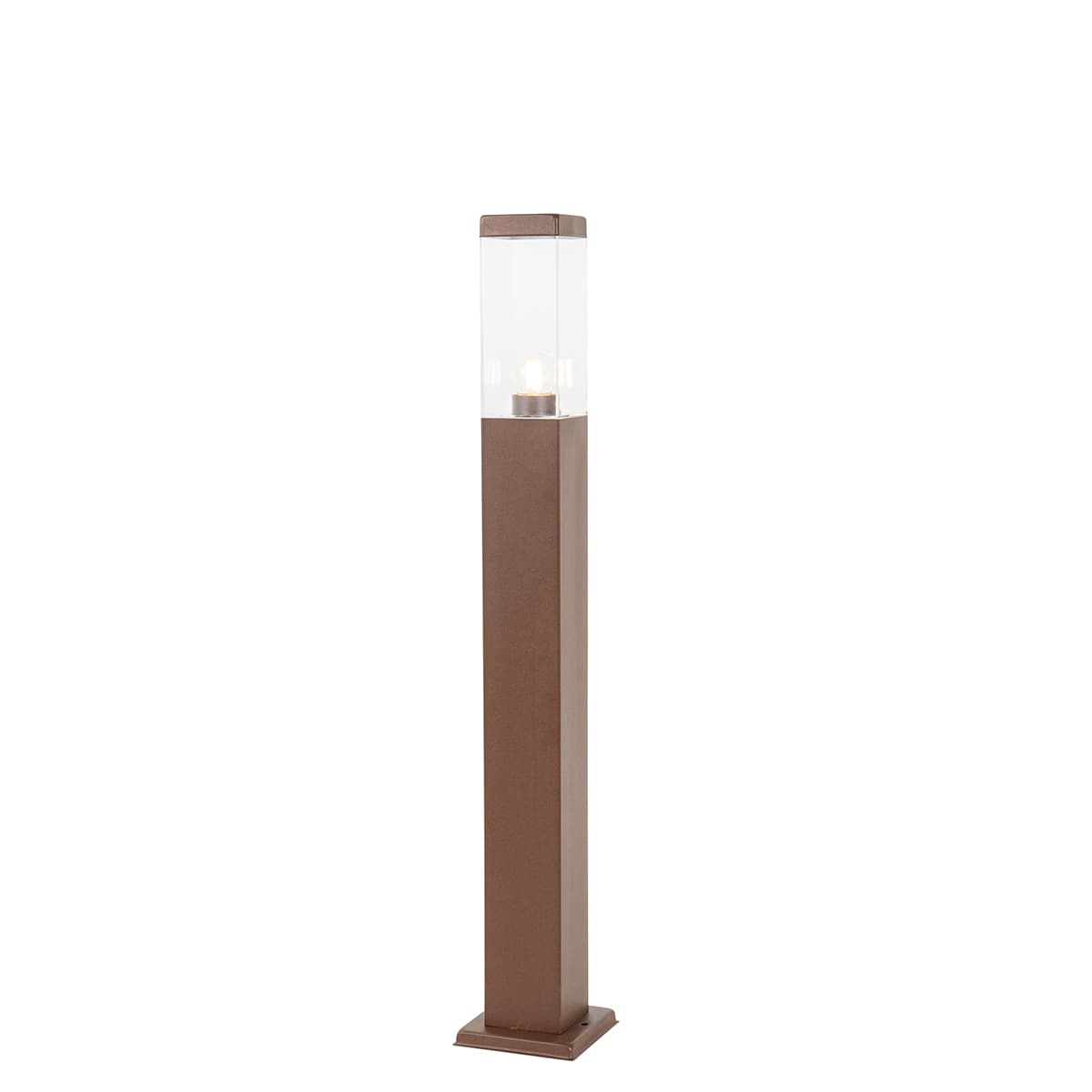 Moderné vonkajšie lampy na stĺp hrdzavohnedá 80 cm - Malios 1