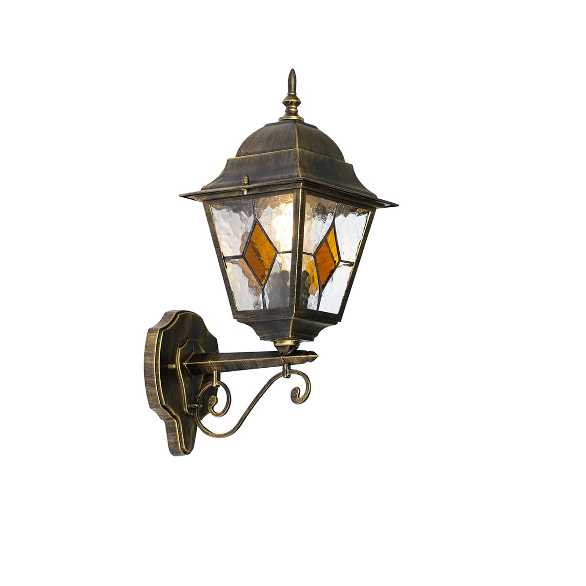 Vintage vonkajšia nástenná lampa starožitné zlato - Antigua Up 1