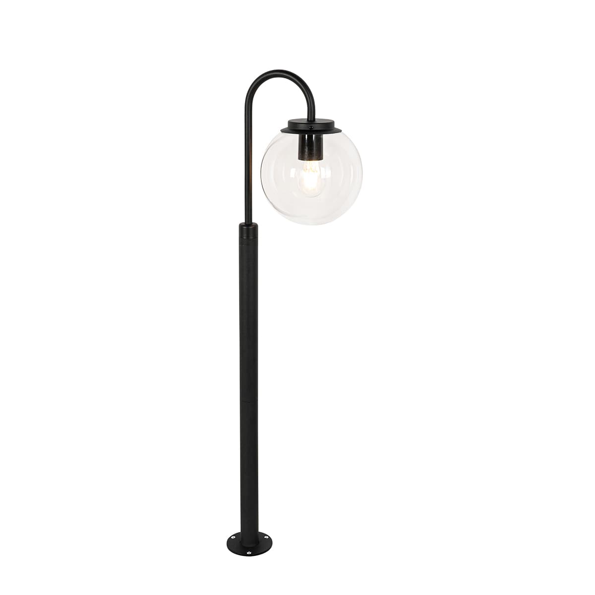 Moderný lampáš čierny s plastom 104 cm IP44 - Sfera 1