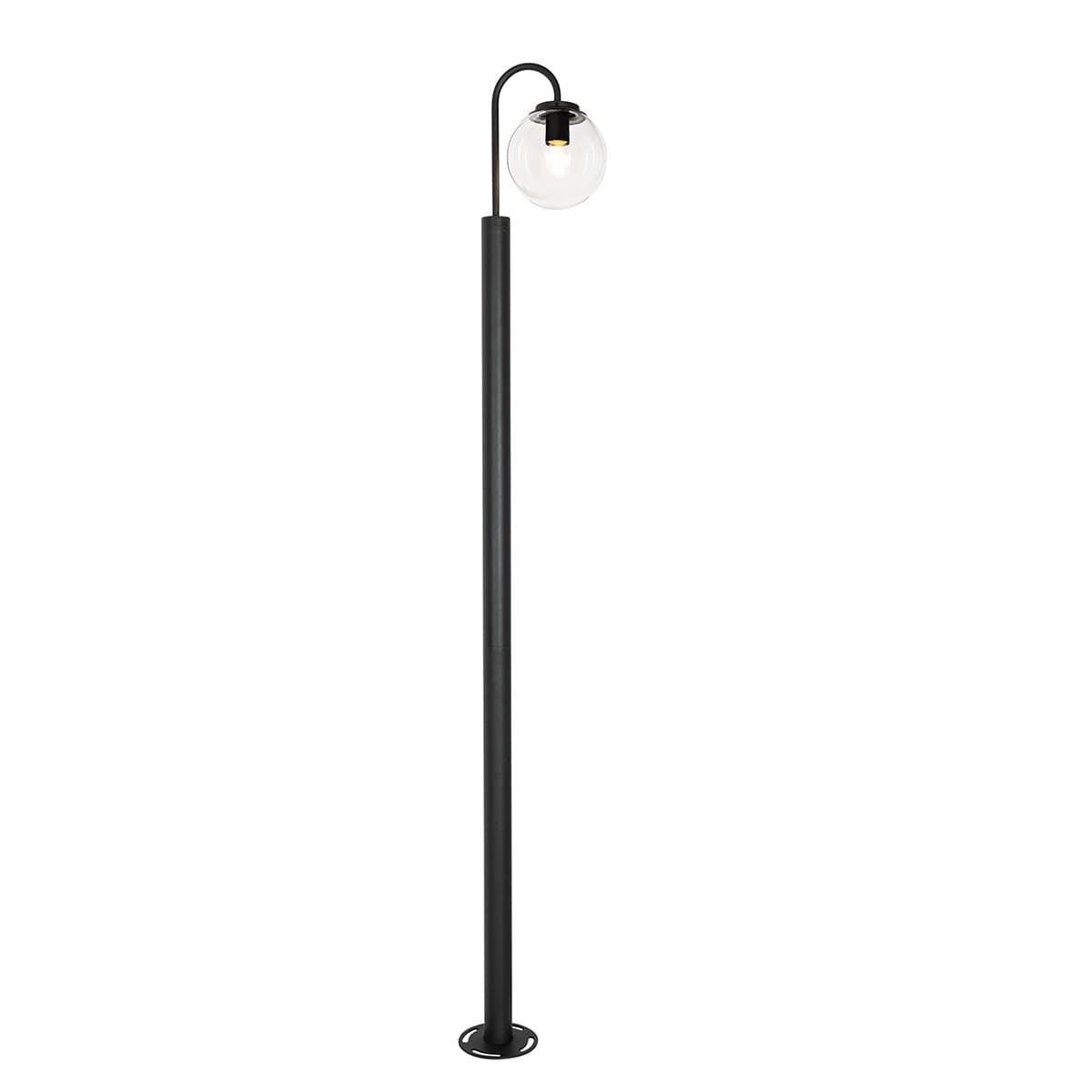 Moderná lampa čierna s plastom 200 cm IP44 - Sfera 1