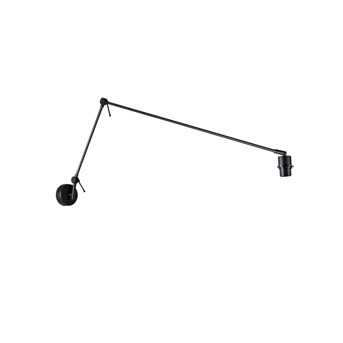 Moderná nástenná lampa čierna nastaviteľná - Blitz 1