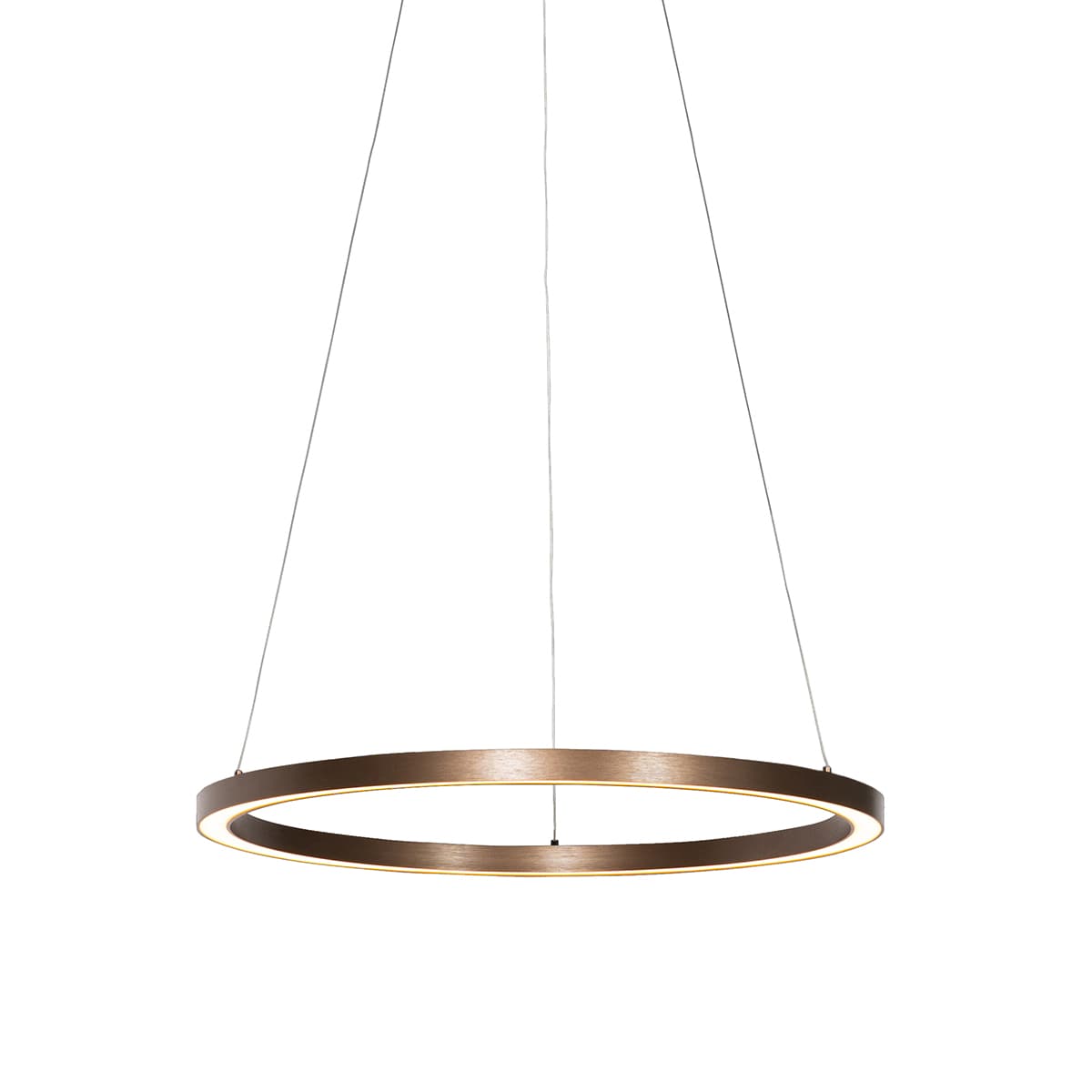 Závesné svietidlo bronzové 60 cm vrátane LED 3-stupňovo stmievateľné - Girello 1