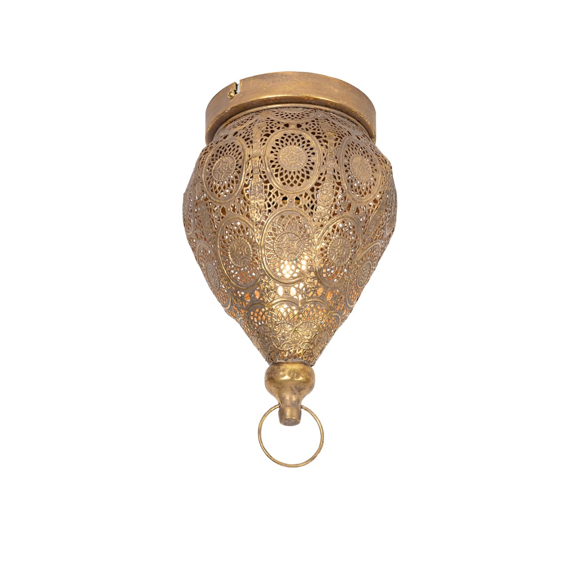 Orientálne stropné svietidlo zlaté 19 cm - Mowgli 1