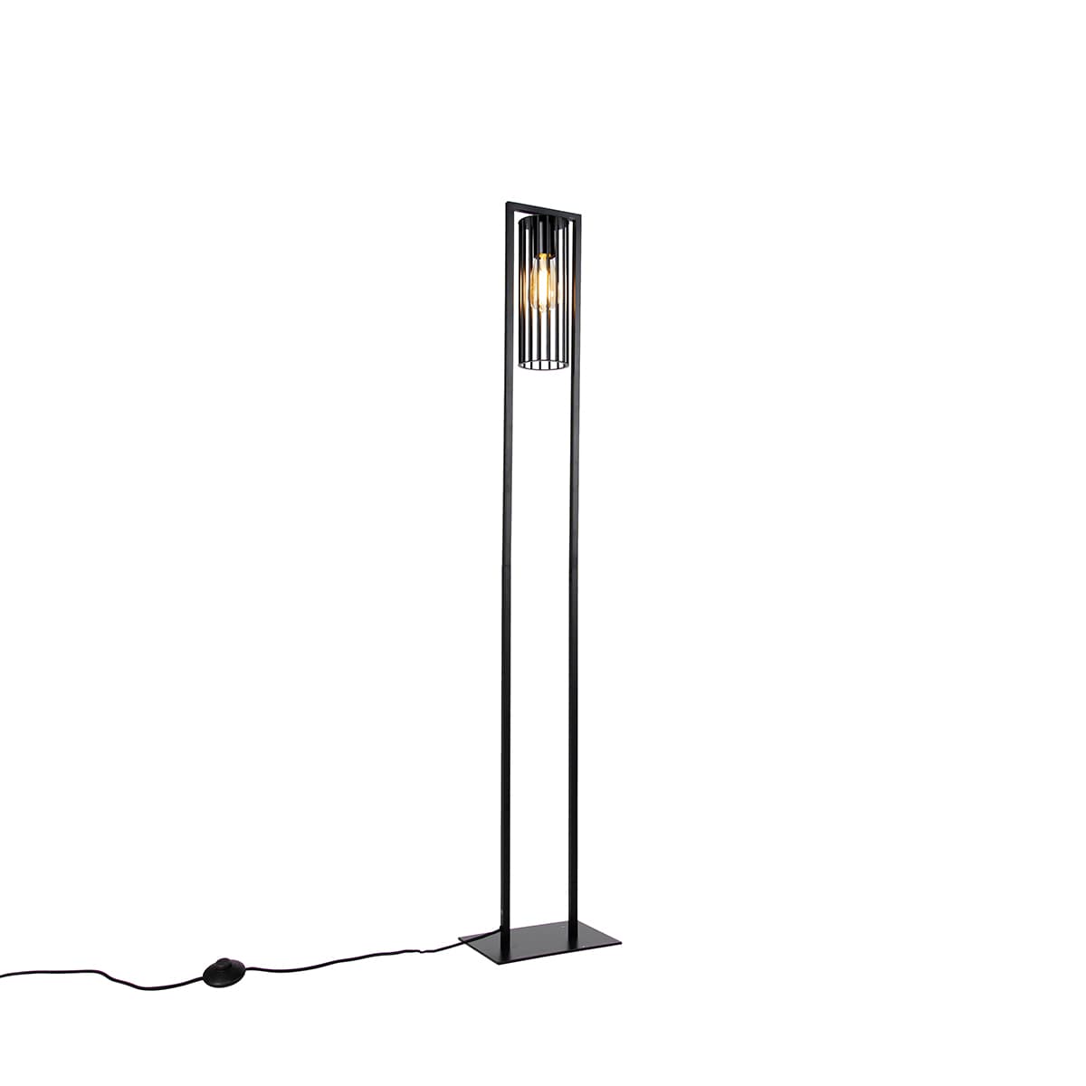 Inteligentná moderná stojaca lampa čierna vrátane WiFi ST64 - Balenco Wazo 1