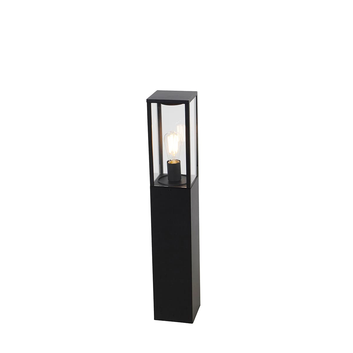Inteligentná vonkajšia stojaca lampa čierna 80 cm vrátane Wifi ST64 - Charlois