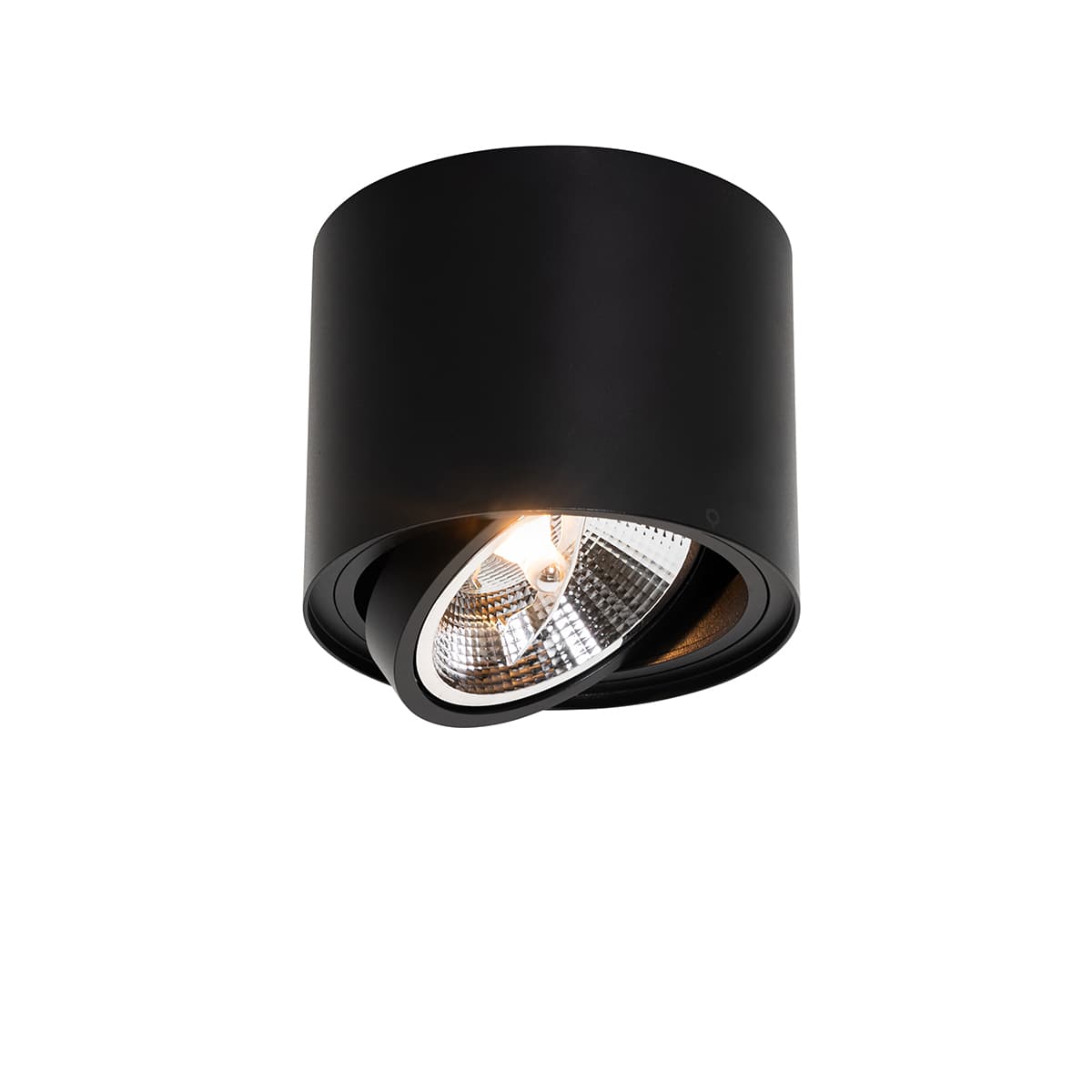 Inteligentný stropný reflektor čierny nastaviteľný vrátane Wifi GU10 111mm - Rondoo Up 1
