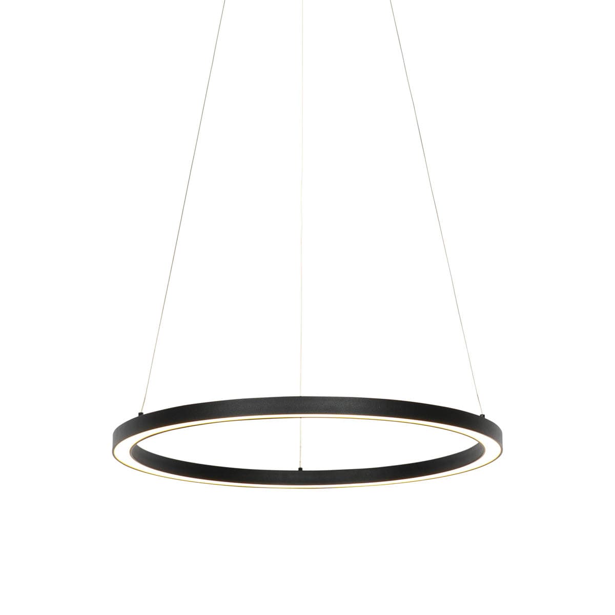 Inteligentné závesné svietidlo čierne 60 cm vrátane LED a RGBW - Girello