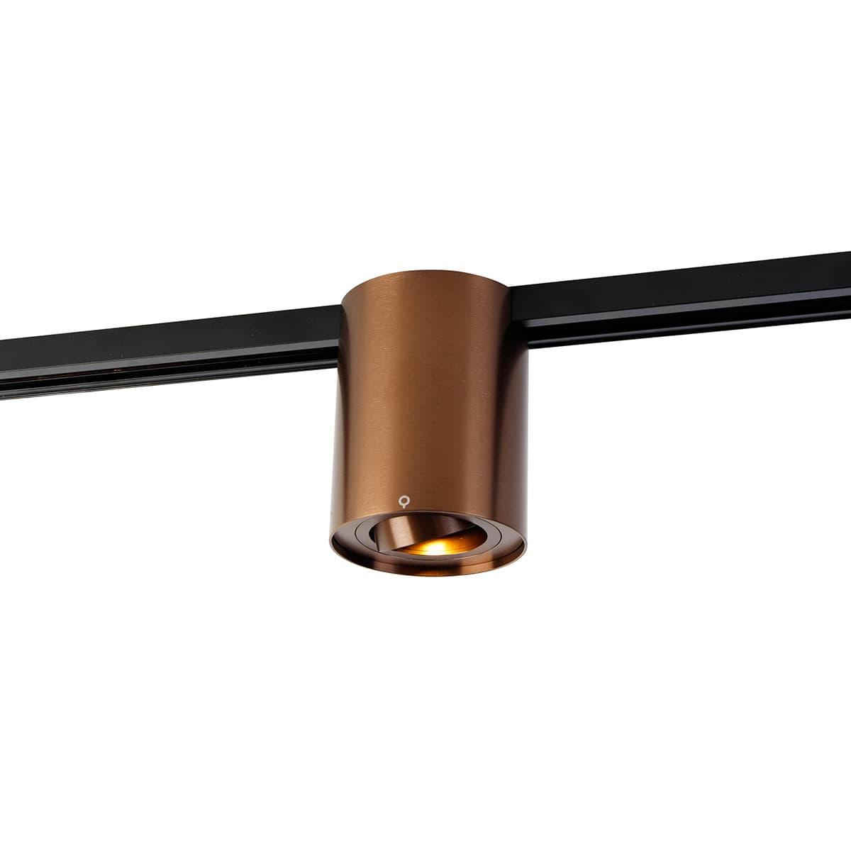 Moderný 1-fázový koľajnicový reflektor tmavý bronz - Iconic Rondoo Up 1