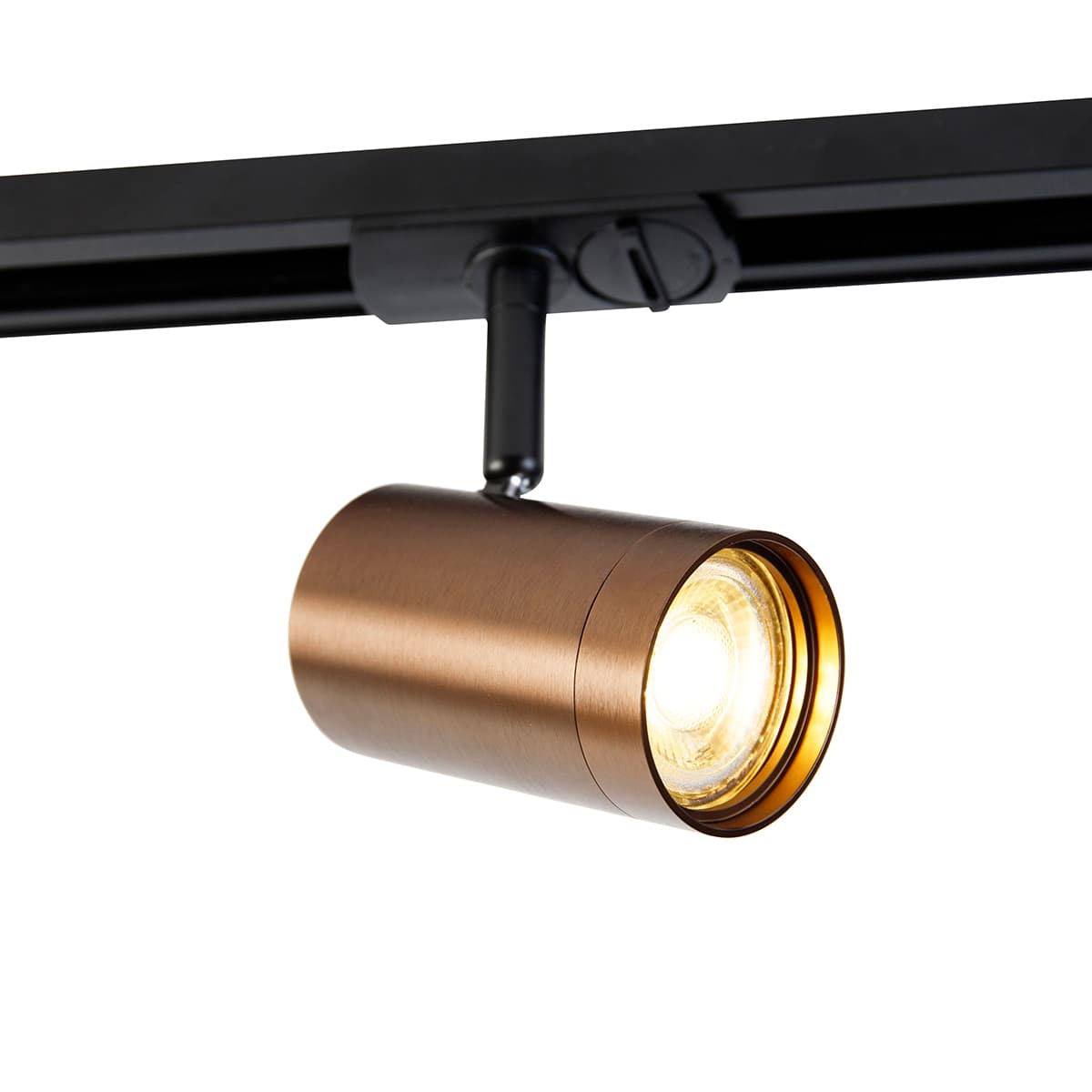 Moderný 1-fázový koľajnicový reflektor tmavý bronz - Iconic Jeana 1