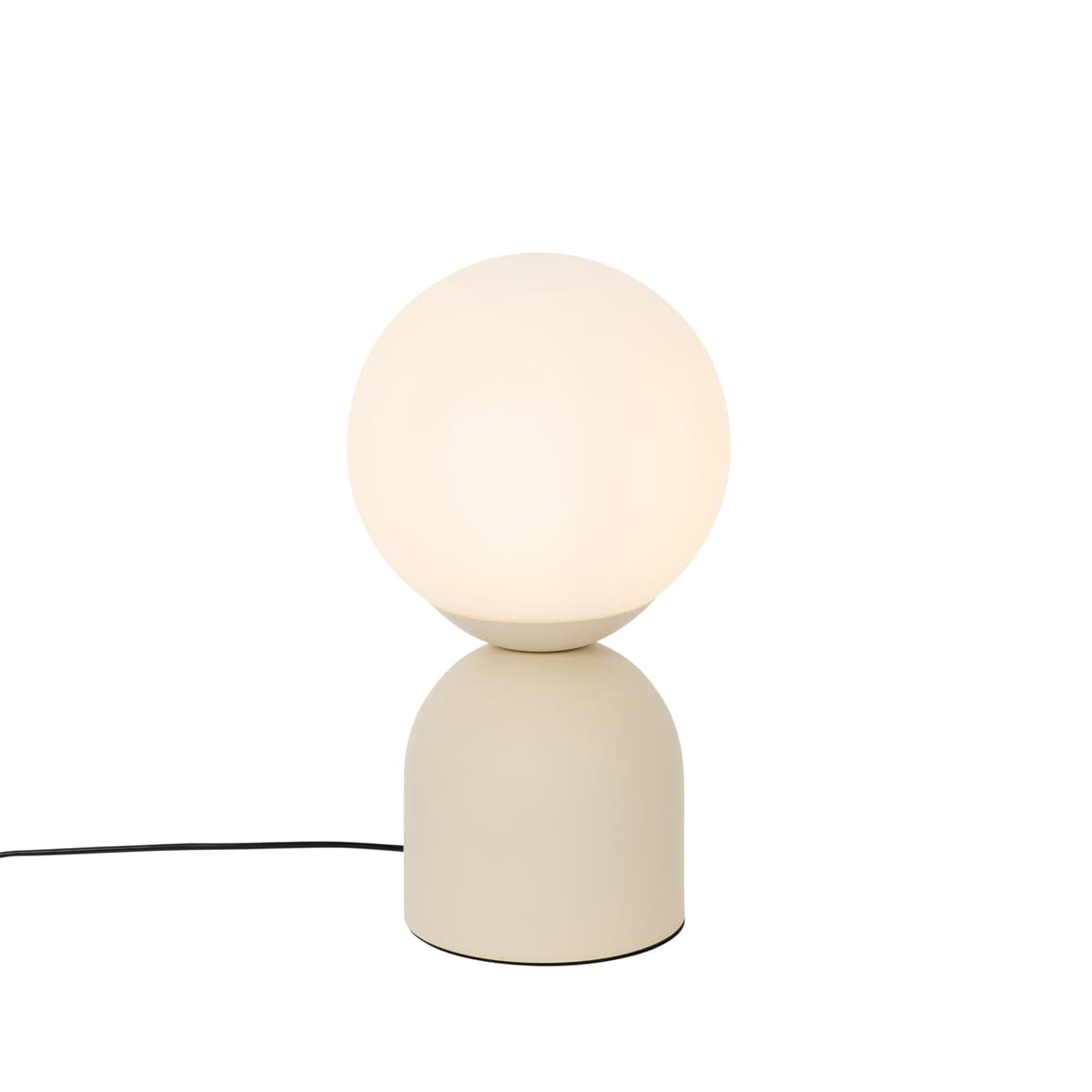 Stolná lampa Hotel Chic béžová s opálovým sklom - Pallon Trend