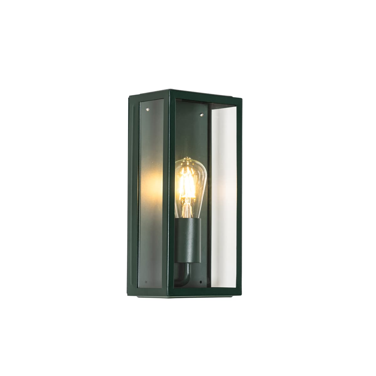 Priemyselná vonkajšia nástenná lampa tmavozelená so sklom IP44 - Rotterdam