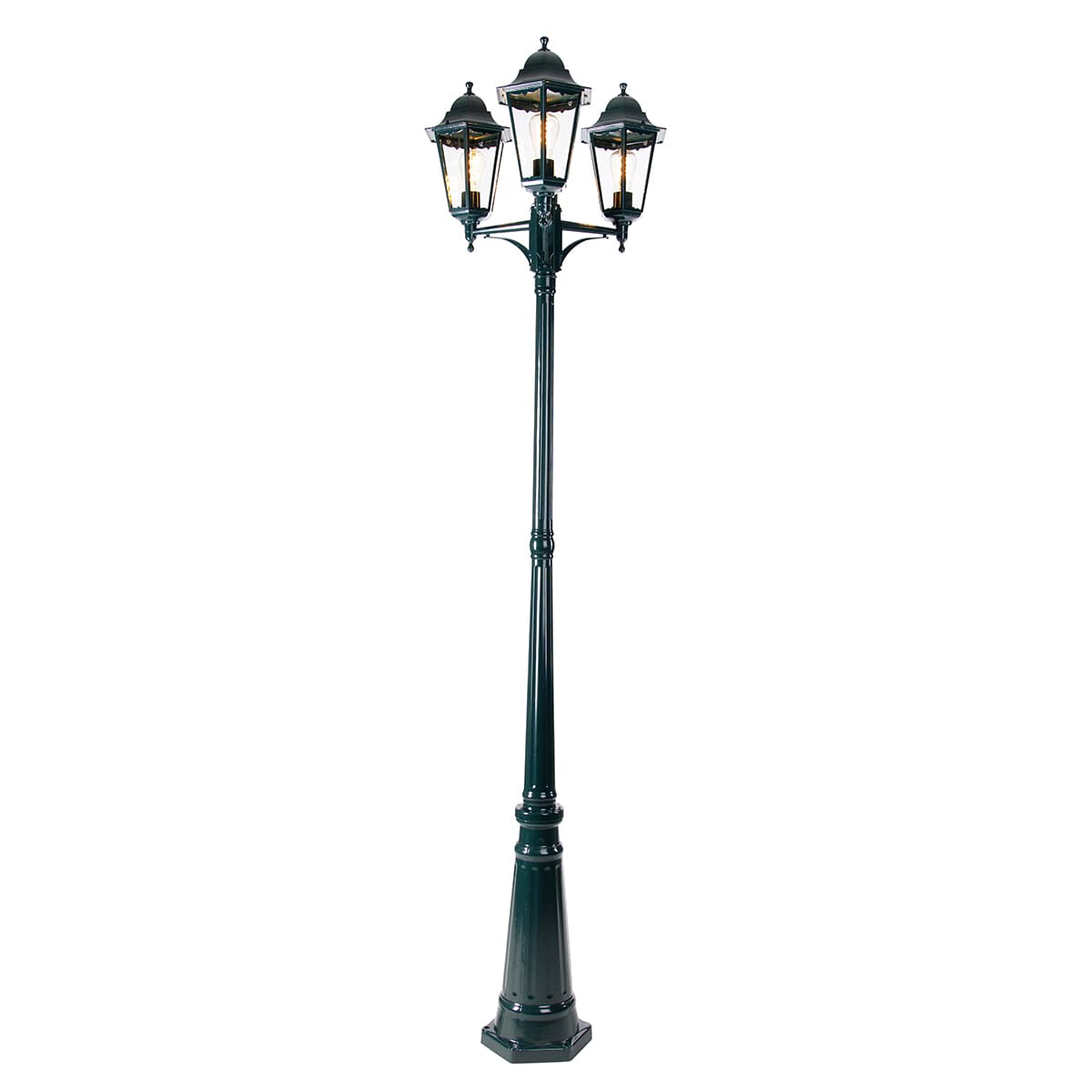 Rustikálna vonkajšia lampa tmavozelená 3-svetlo IP44 - New Orleans 1