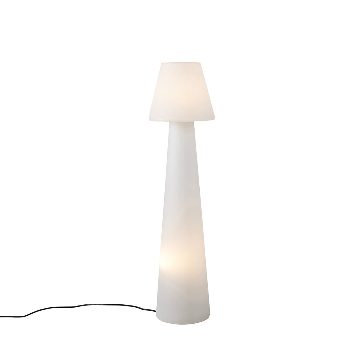 Dizajnová vonkajšia stojaca lampa biela IP44 - Katrijn