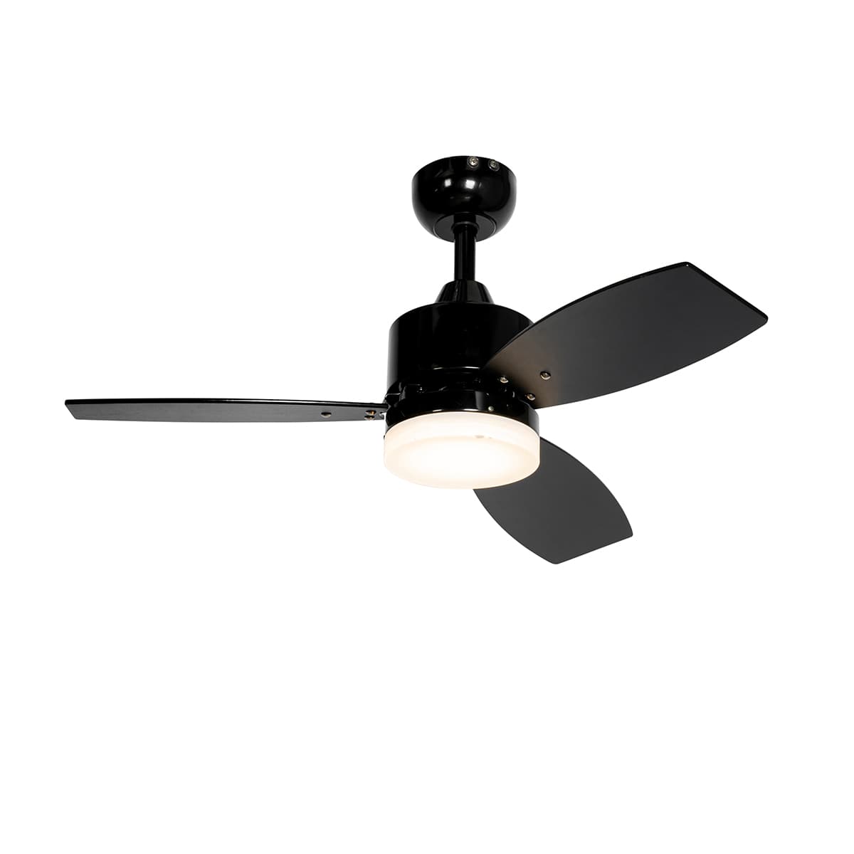 Vonkajší stropný ventilátor čierny 91,3 cm vrátane stmievateľnej LED s diaľkovým ovládaním IP44 - Toledo 1