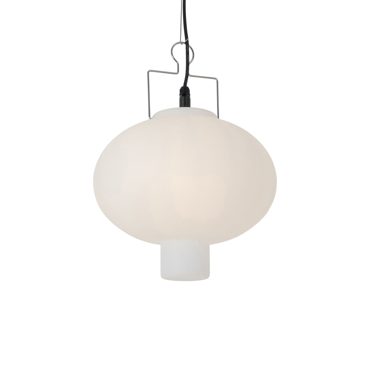 Závesné vonkajšie svietidlo biele 35 cm so zástrčkou IP44 - Pion 1