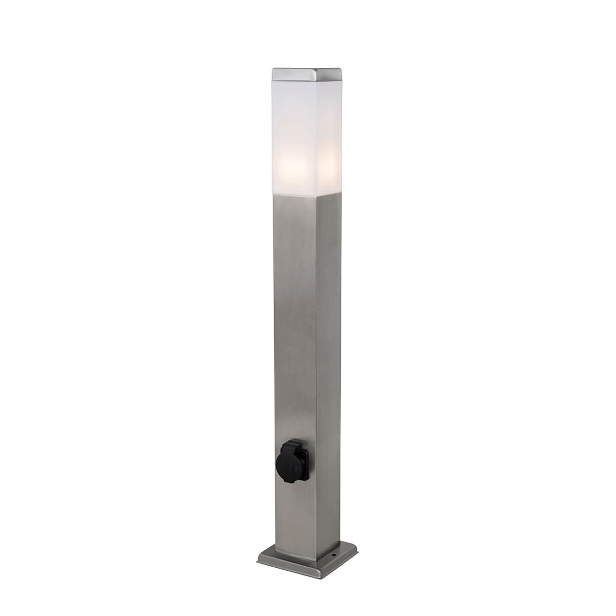 Vonkajšia lampa oceľ 80 cm so zásuvkou IP44 - Malios 1