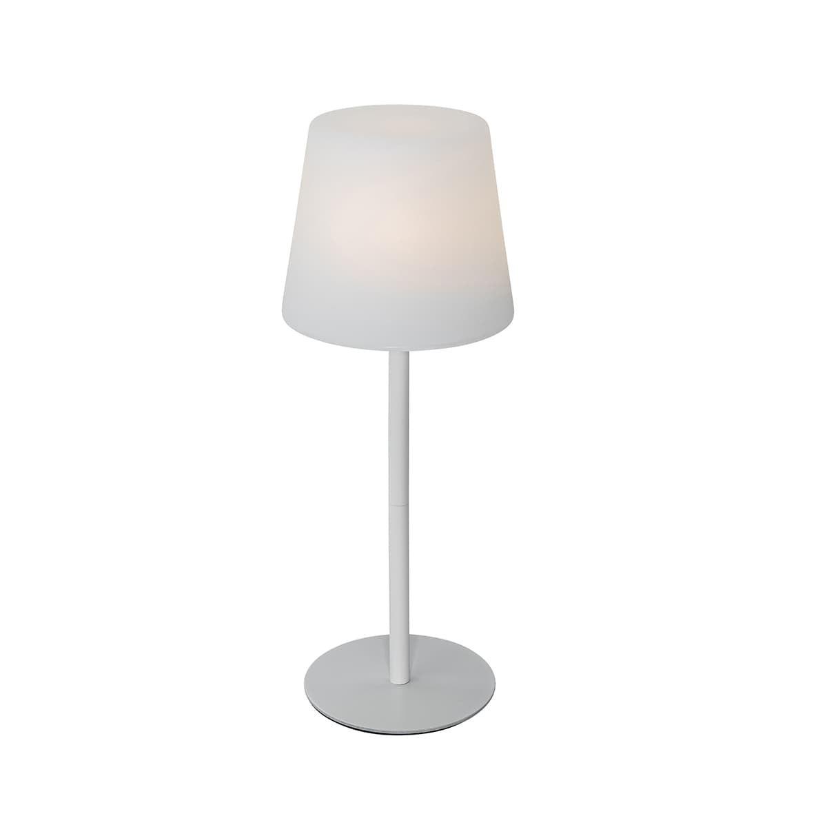 Stolná lampa biela nabíjateľná vrátane LED a stmievača IP54 - Jude 1