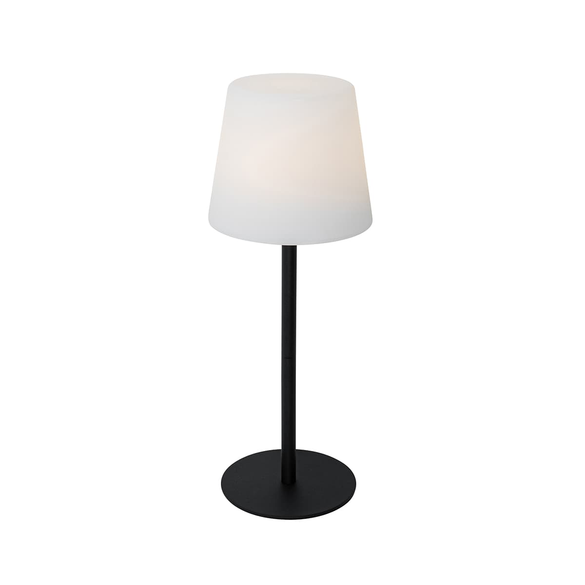 Stolná lampa čierna nabíjateľná vrátane LED a stmievača IP54 - Jude 1
