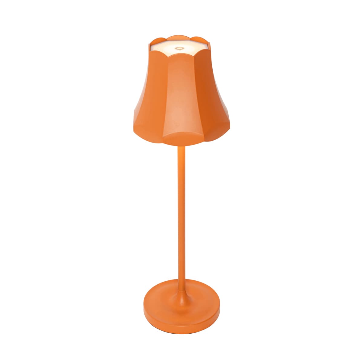Retro stolná lampa oranžová nabíjateľná IP44 - Granny 1