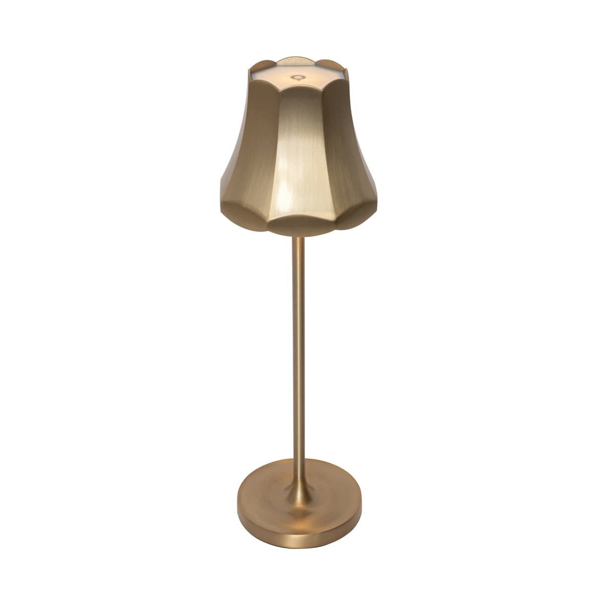 Retro stolná lampa zlatá nabíjateľná IP44 - Granny 1