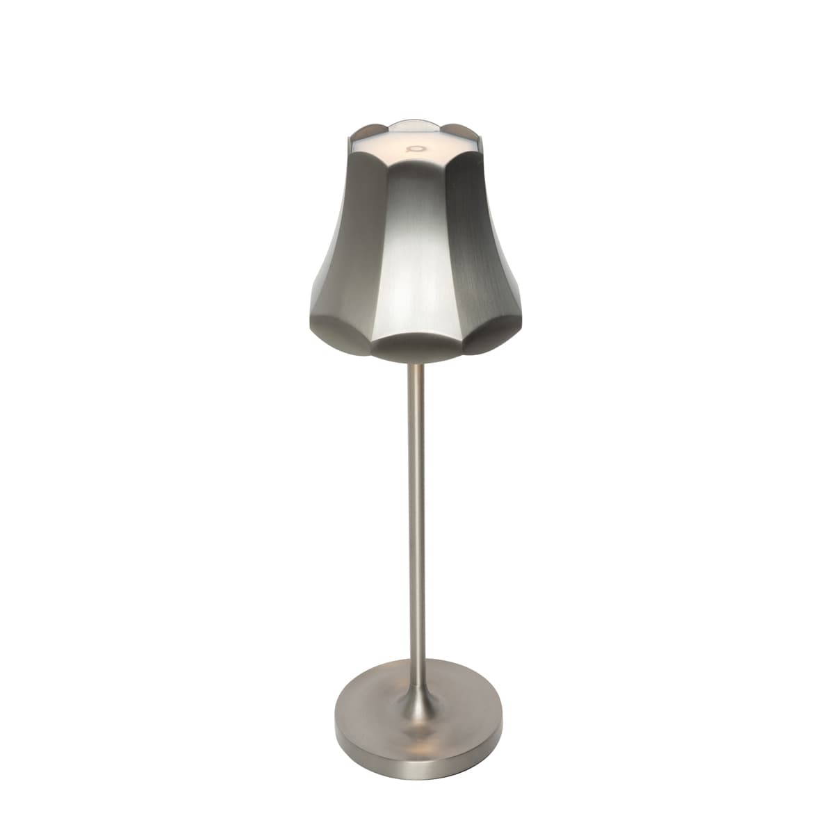 Retro stolná lampa guľatá nabíjateľná IP44 - Granny 1