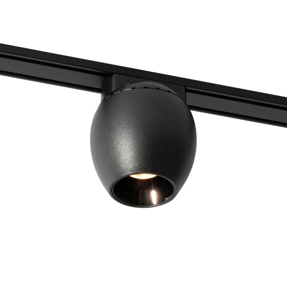 Moderné čierne bodové svetlo pre 1-fázový koľajnicový systém 6W 3000K - Magnetic Zagaye 1
