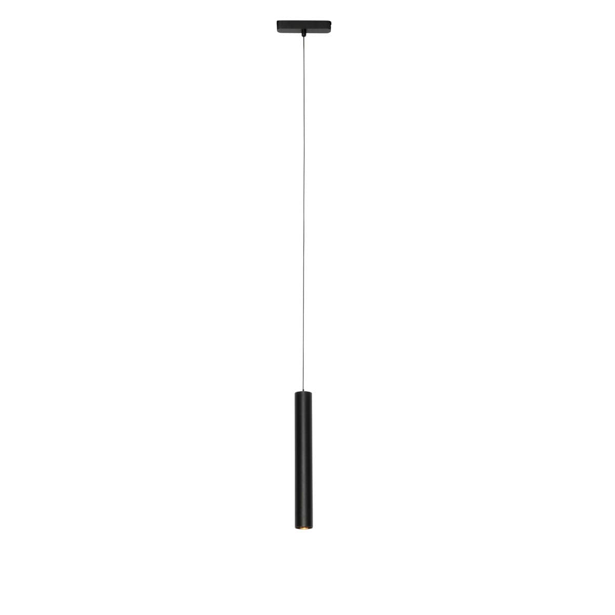 Moderná čierna závesná lampa pre 1-fázový koľajnicový systém 4,5W 3000K - Magnetic Cassie 1