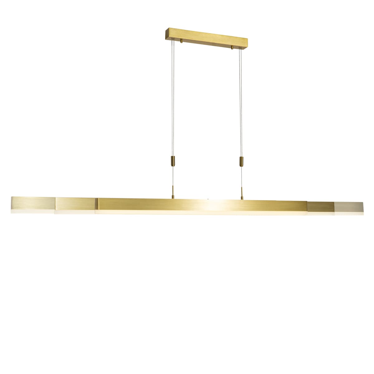 Nastaviteľná závesná lampa zlatá vrátane LED - Lamba 1