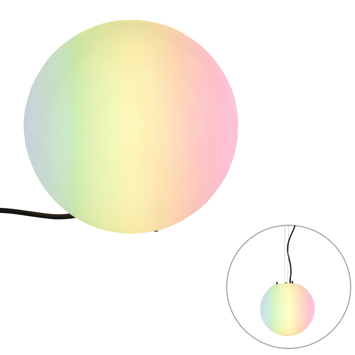 Inteligentná vonkajšia lampa biela 25 cm IP65 vrátane WiFi A60 - Nura 1