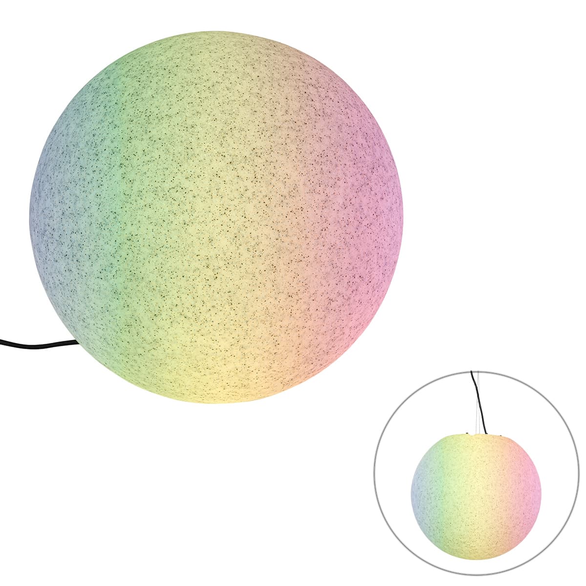 Inteligentné vonkajšie svietidlo sivé 45 cm IP65 vrátane LED - Nura 1