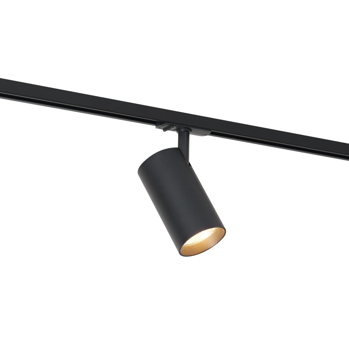 Moderný reflektor čierny pre 1-fázový koľajnicový systém vrátane LED - Iconic Mark 1