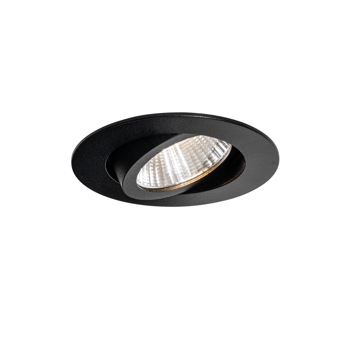 Zapustené bodové svietidlo čierne 6,8 cm vrátane LED 545 lm stmievateľné IP65 - Gaius