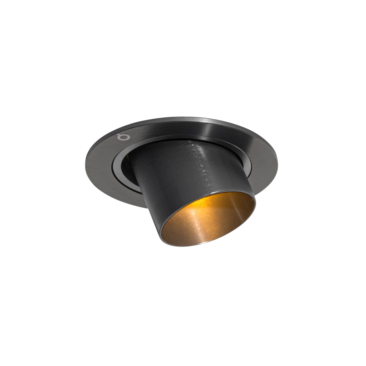 Moderné zabudované bodové svetlo tmavosivé GU10 35 mm okrúhle výkyvné - Installa 1
