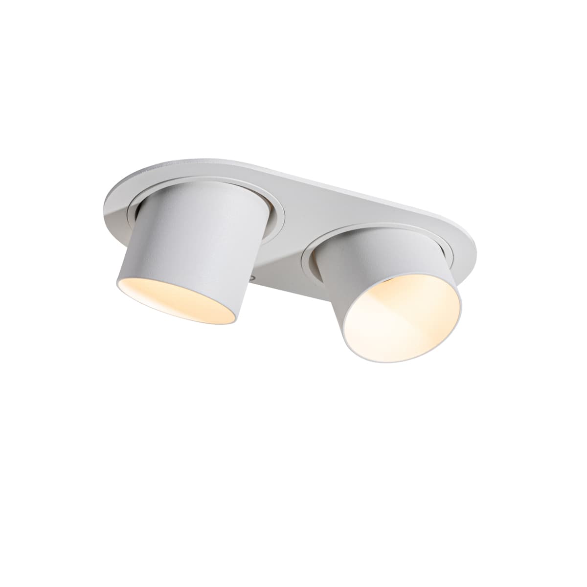 Zaskrutkované bodové svetlo biele GU10 50 mm 2-svetlo - Installa 1
