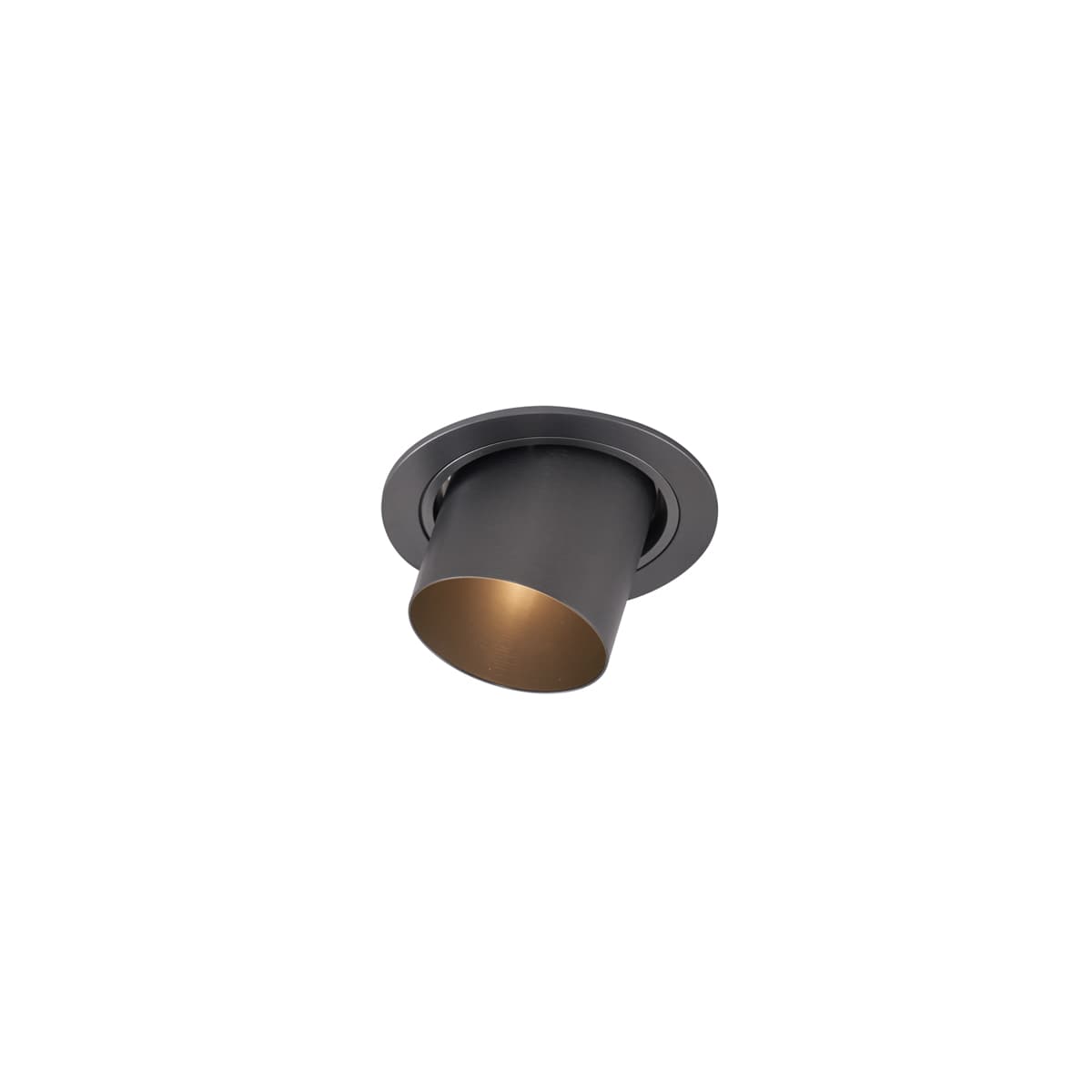 Moderné zabudované bodové svetlo tmavosivé GU10 50 mm okrúhle výkyvné - Installa