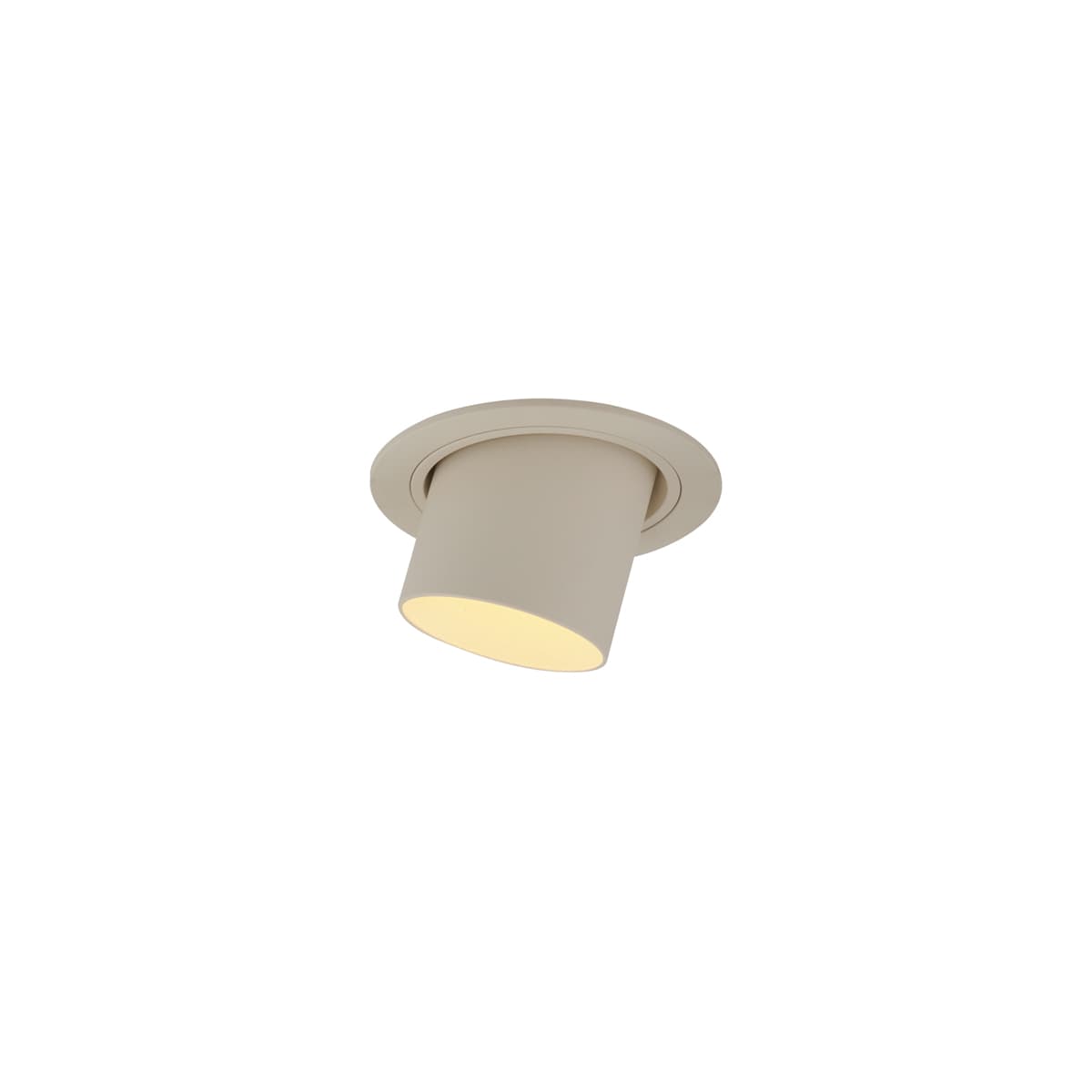 Moderné zabudované bodové svetlo béžové GU10 50 mm okrúhle výkyvné - Installa 1