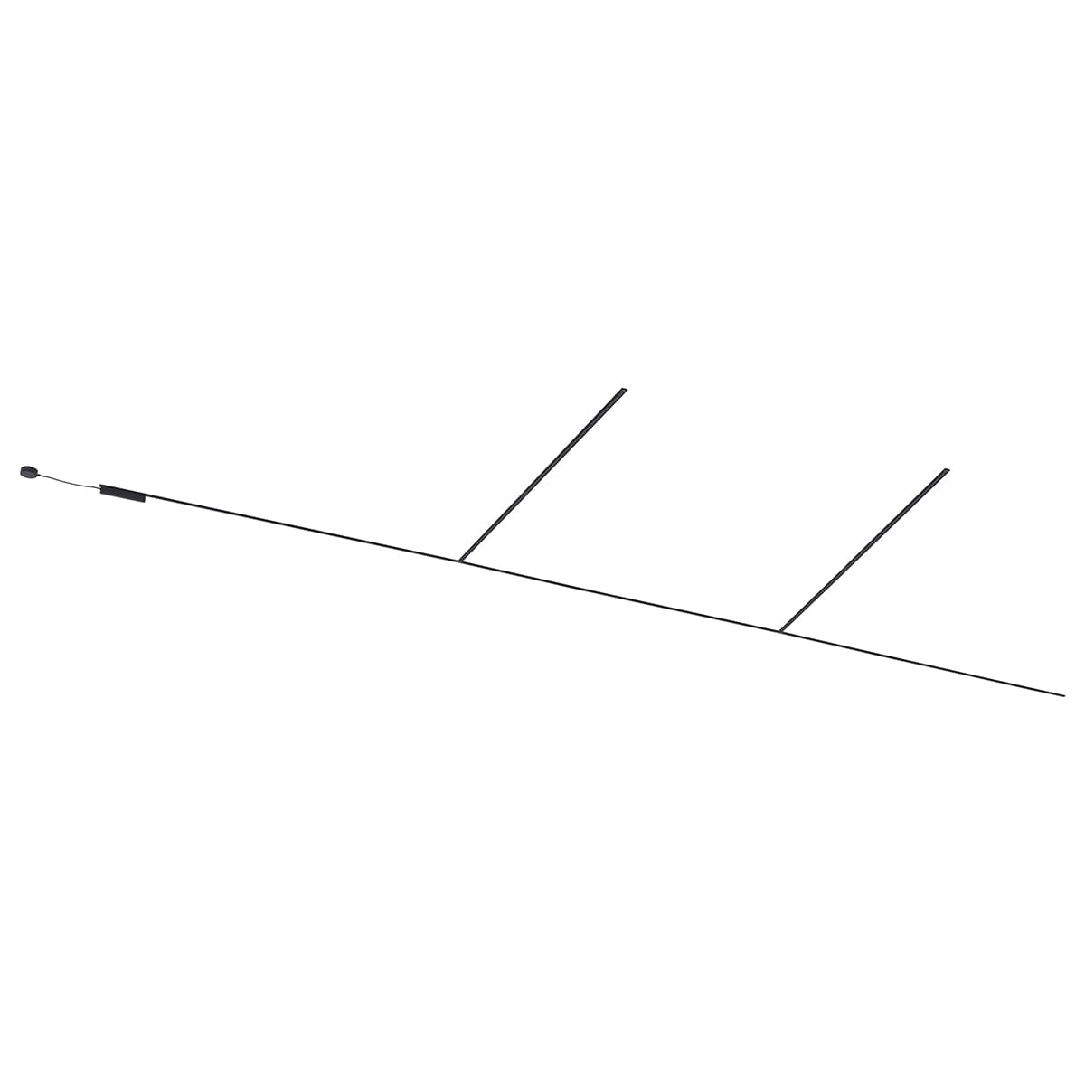Moderný koľajnicový systém čierny 1-fázový 1000 cm - Magnetic 1