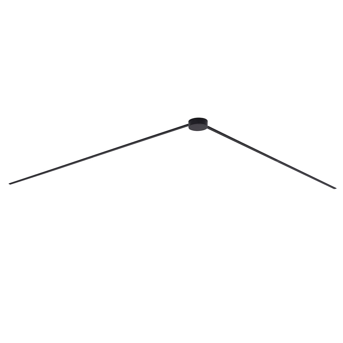 Moderný koľajnicový systém osvetlenia čierny 1-fázový 400 cm s okrúhlym zdrojom napájania - Magnetic 1