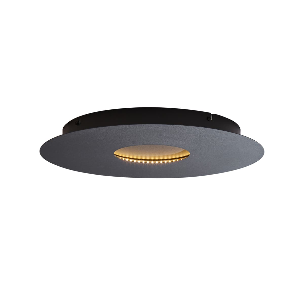 Moderné stropné svietidlo čierne 40 cm vrátane LED s 3-stupňovým stmievaním - Morning 1