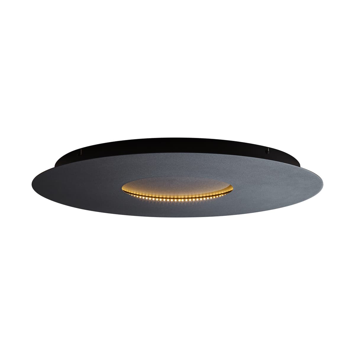 Moderné stropné svietidlo čierne 60 cm vrátane LED s 3-stupňovým stmievaním - Morning 1