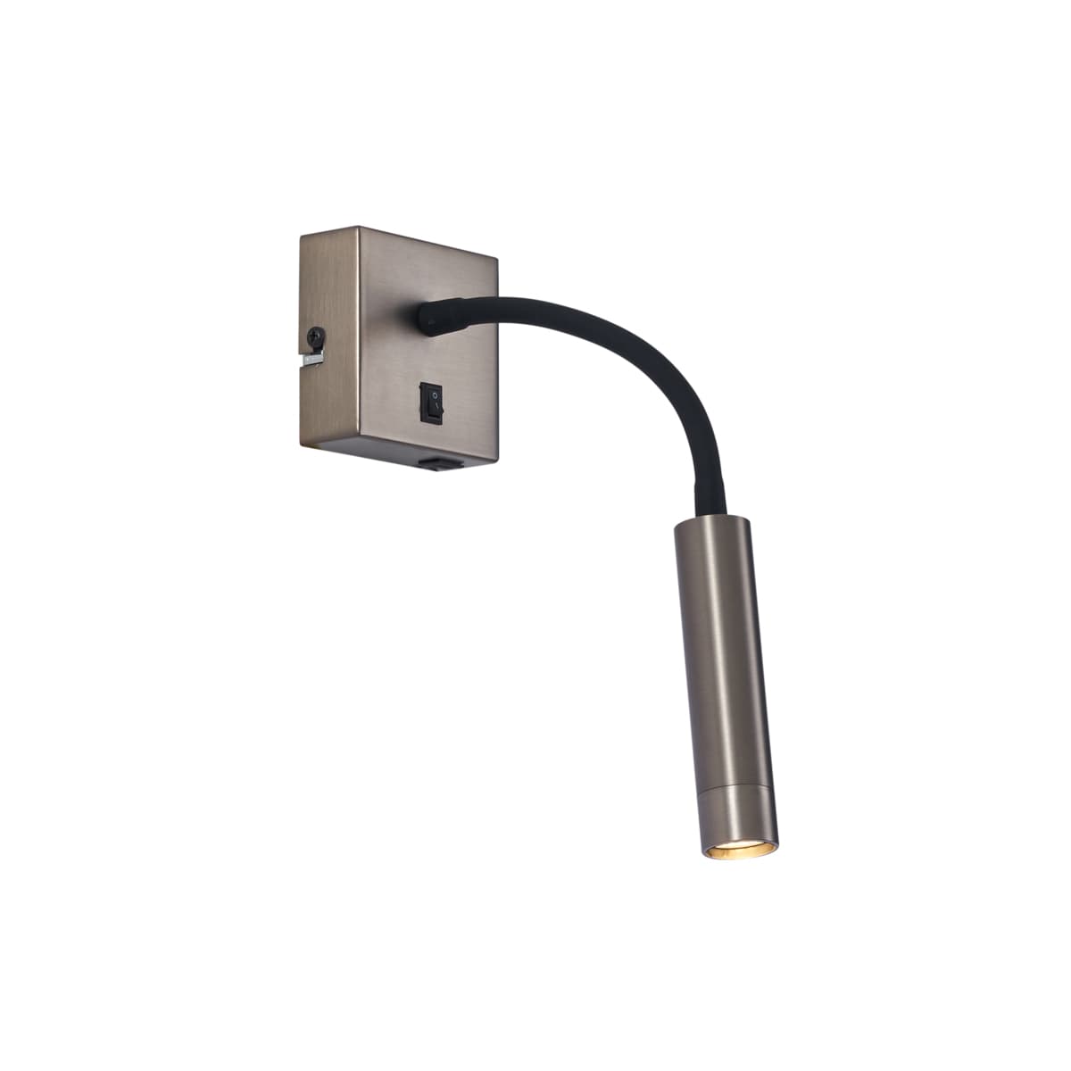 Moderné nástenné svietidlo Gunmetal s portom USB-C - Gosna 1