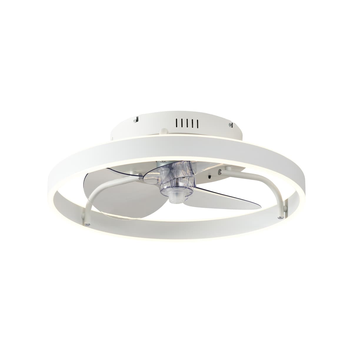 Stropný ventilátor biely 50 cm vrátane LED stmievateľný s diaľkovým ovládaním - Maddy 1