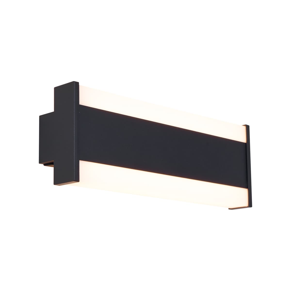 Moderné nástenné svietidlo čierne 30 cm vrátane LED CCT IP54 - Vanya 1